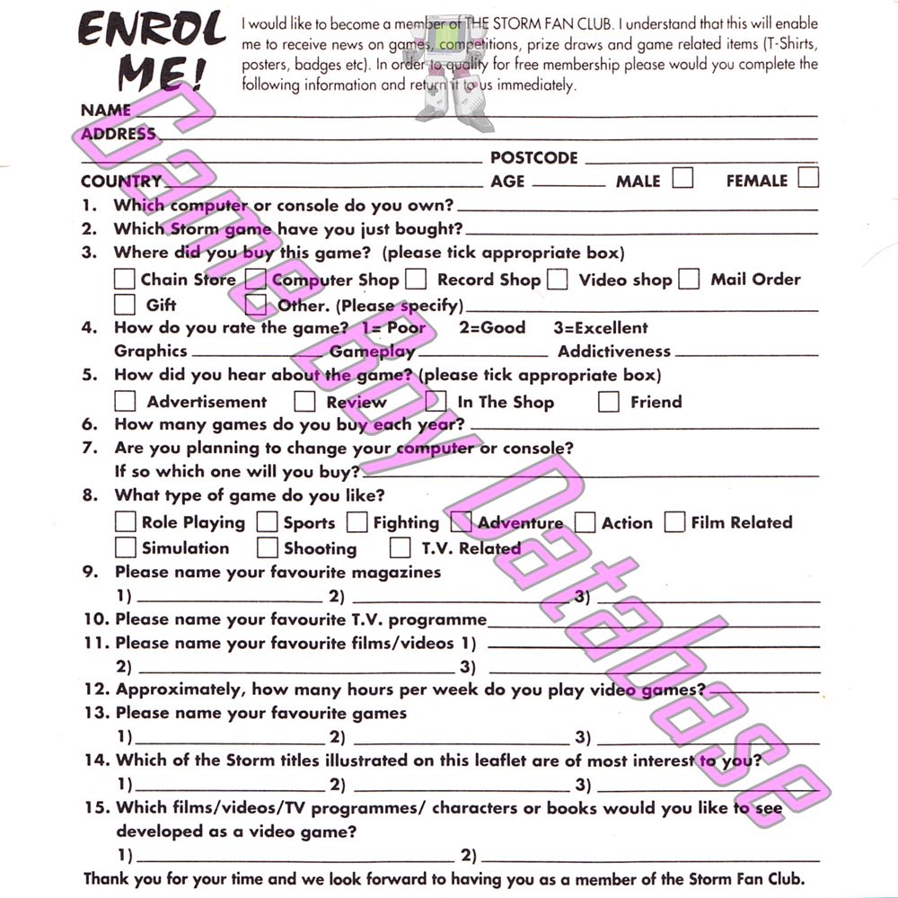 Lawnmower Man (with French sticker) UKV Other documents