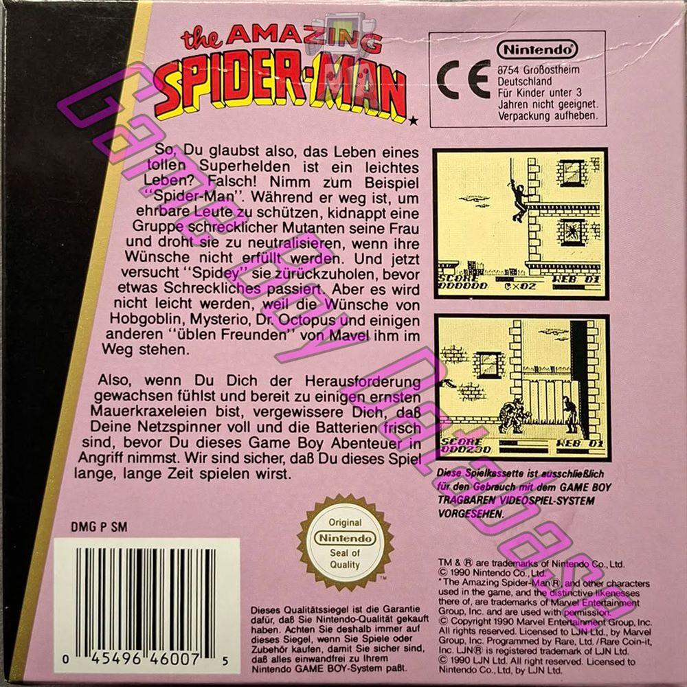 Amazing Spider-Man (the) FRG Back of the box