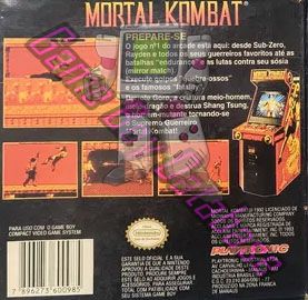 Mortal Kombat BRA Back of the box