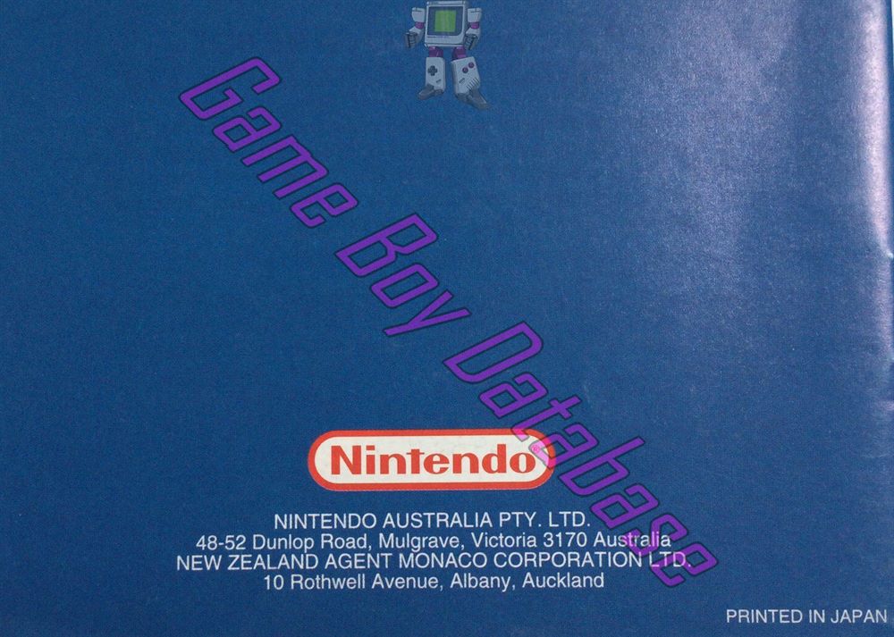 Vegas Stakes AUS Back of the booklet