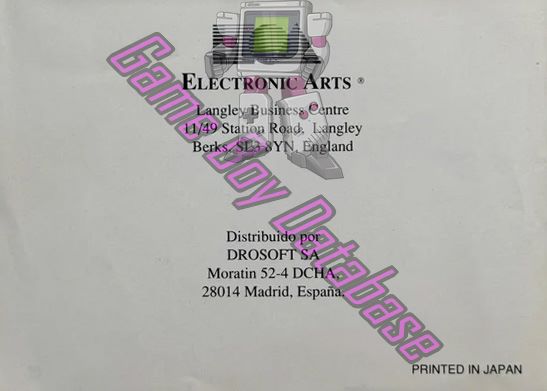 Jordan vs Bird One on One ESP Back of the booklet