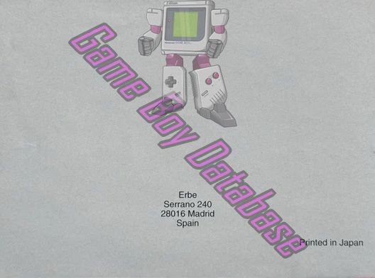 Gauntlet II ESP Back of the booklet