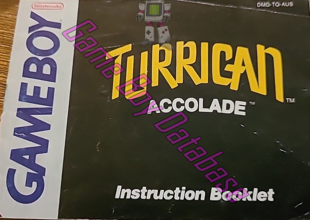 Turrican AUS Front of the booklet
