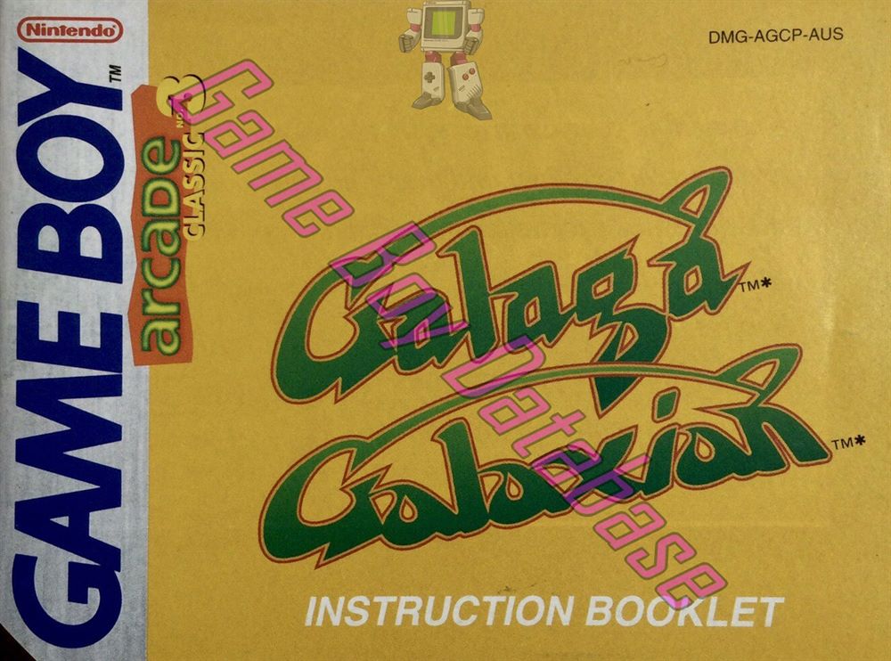 Arcade Classic no.3 Galaga - Galaxian AUS Front of the booklet