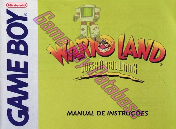 Wario Land: Super Mario Land 3 BRA Front of the booklet