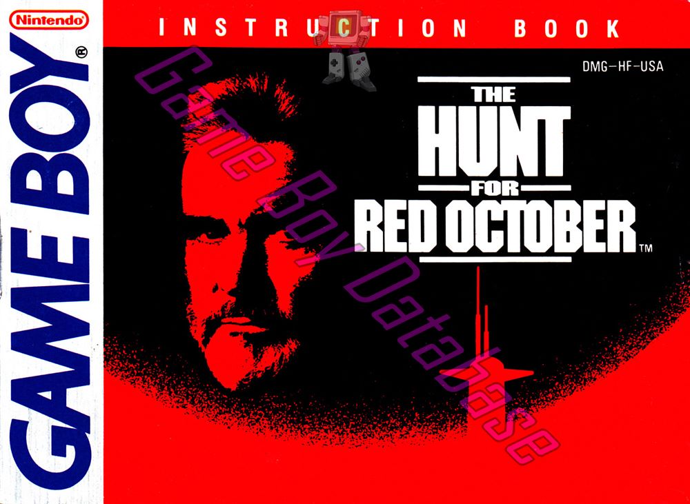 Hunt for Red October (the) USA Front of the booklet