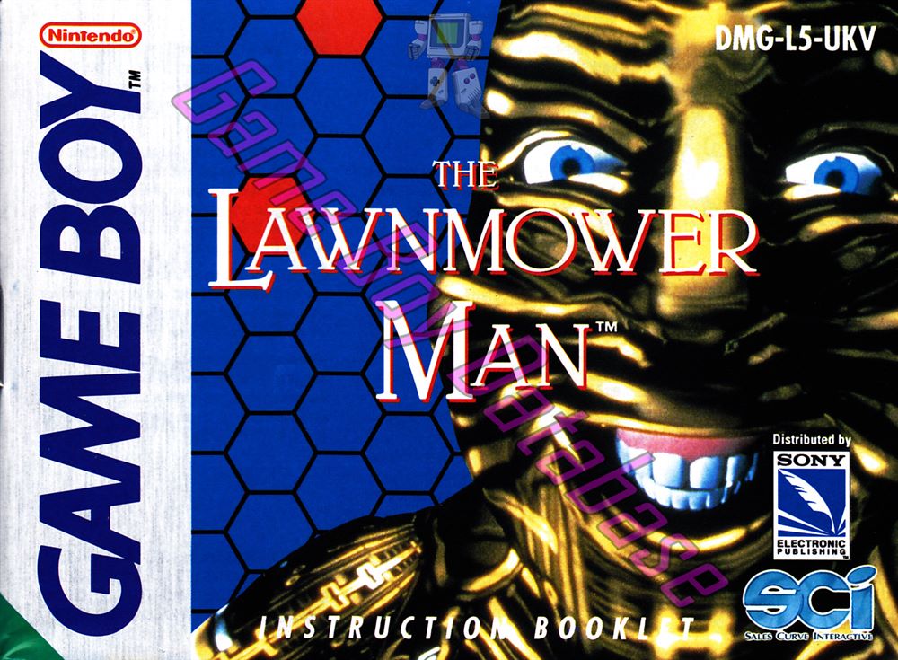 Lawnmower Man (with French sticker) UKV Front of the booklet