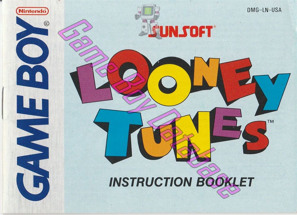 Looney Tunes USA Front of the booklet