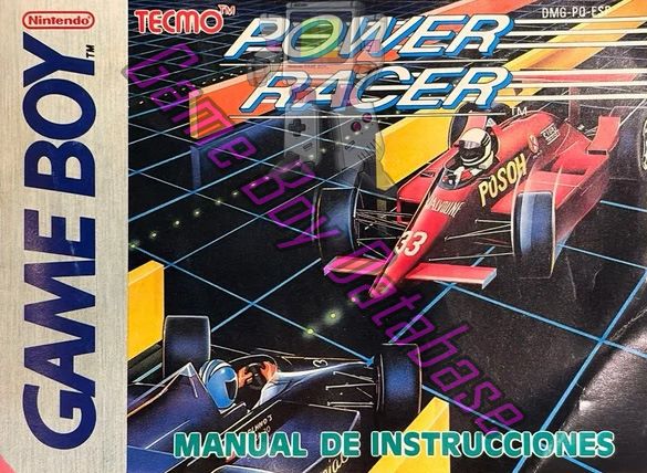 Power Racer ESP Front of the booklet