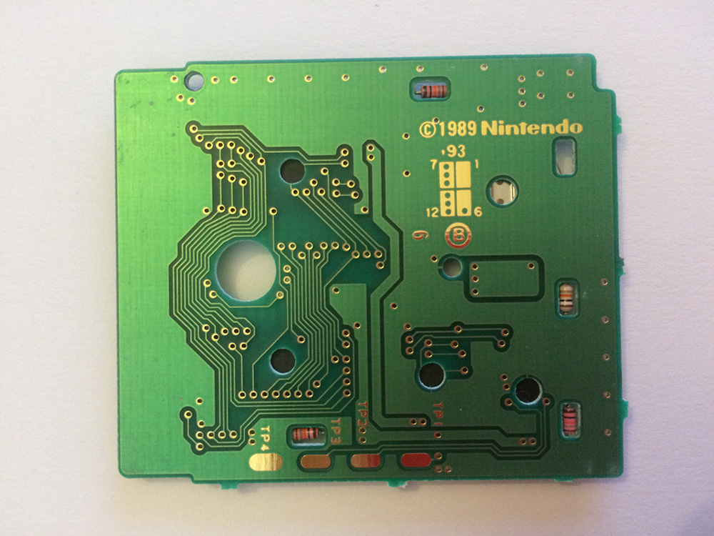 Legend of Zelda Link's Awakening (the) USA Back of the PCB