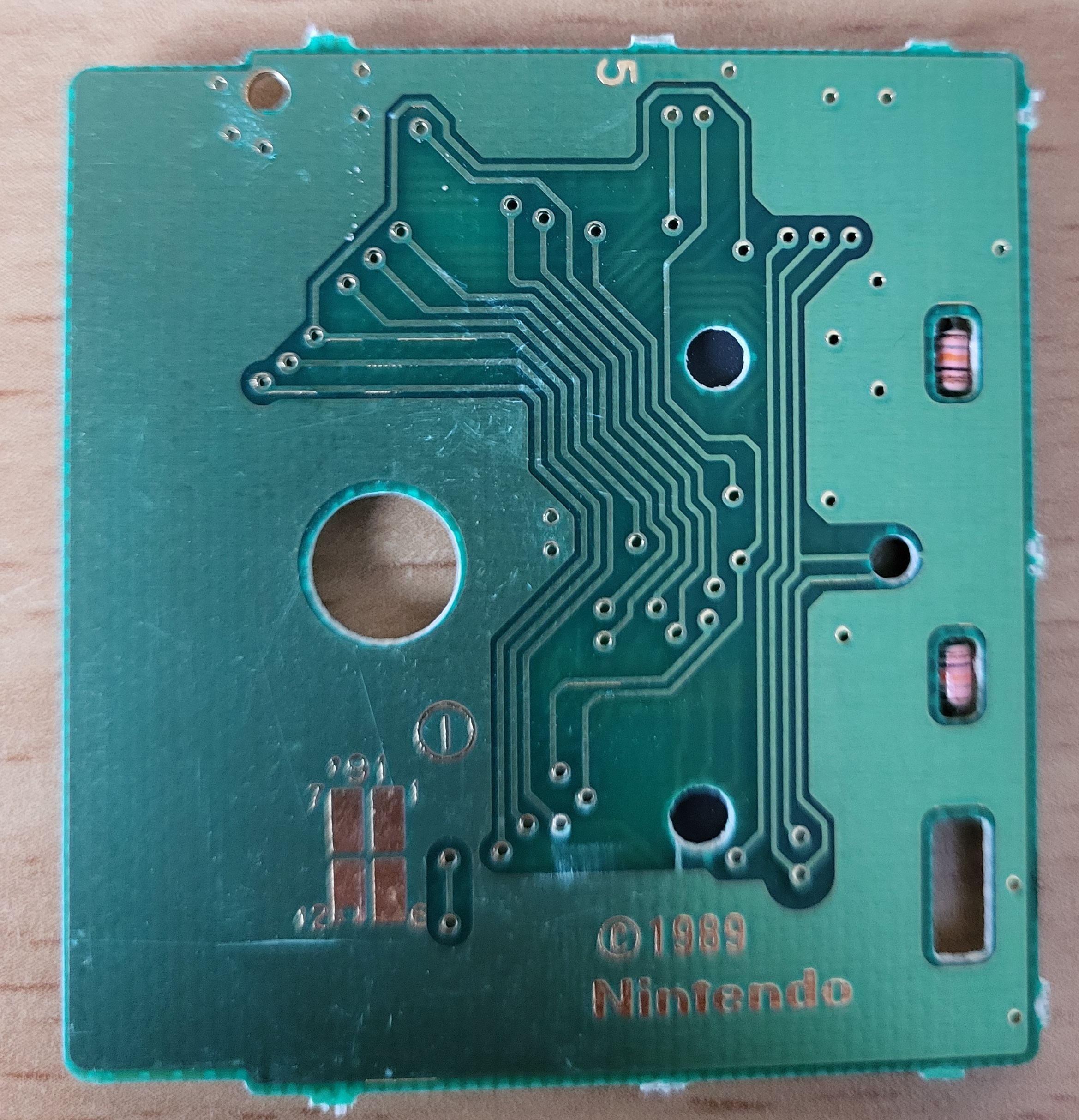 Nintendo World Cup ITA Back of the PCB