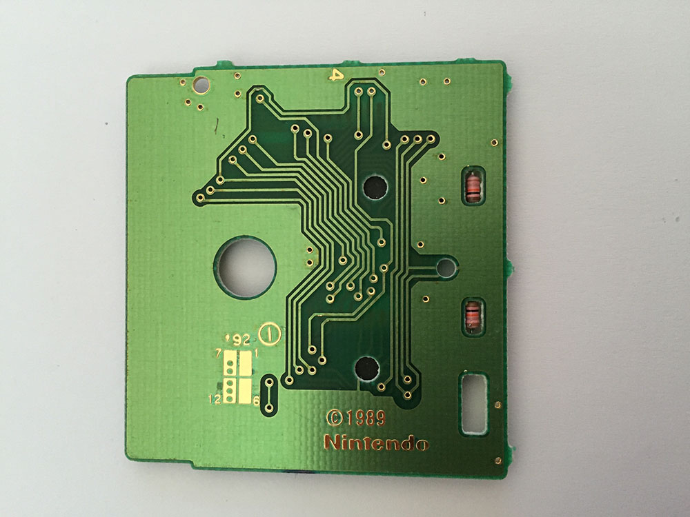 Simpsons Bart vs. the Juggernauts (the) USA Back of the PCB