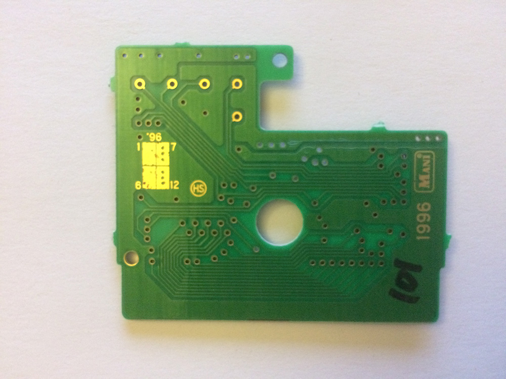 Super Mario Land CHN Back of the PCB