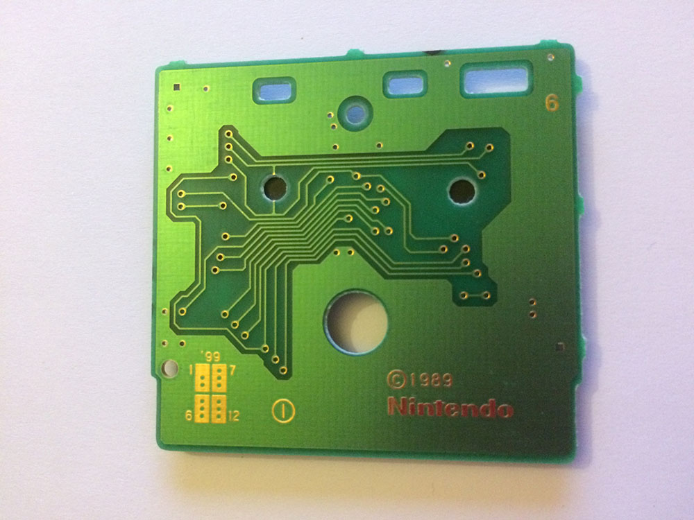 Kirby's Dream Land NFAH Back of the PCB