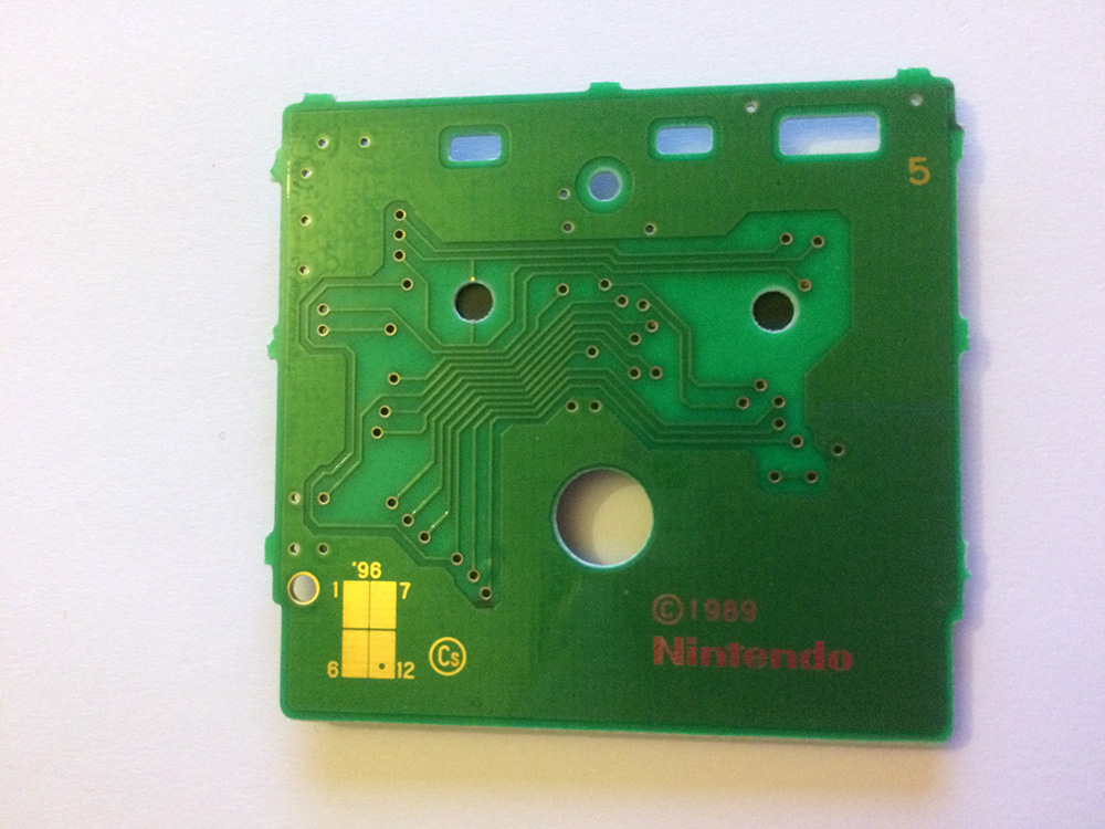 Super Mario Land (Nintendo Classics version) FAH Back of the PCB