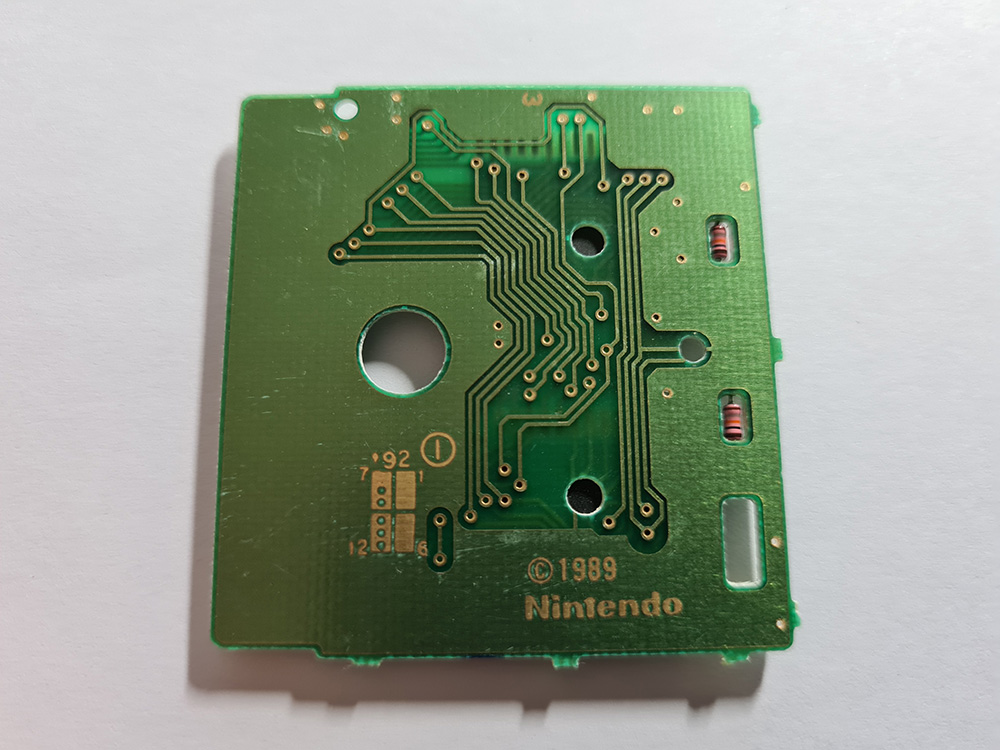 Super Mario Land JPN Back of the PCB