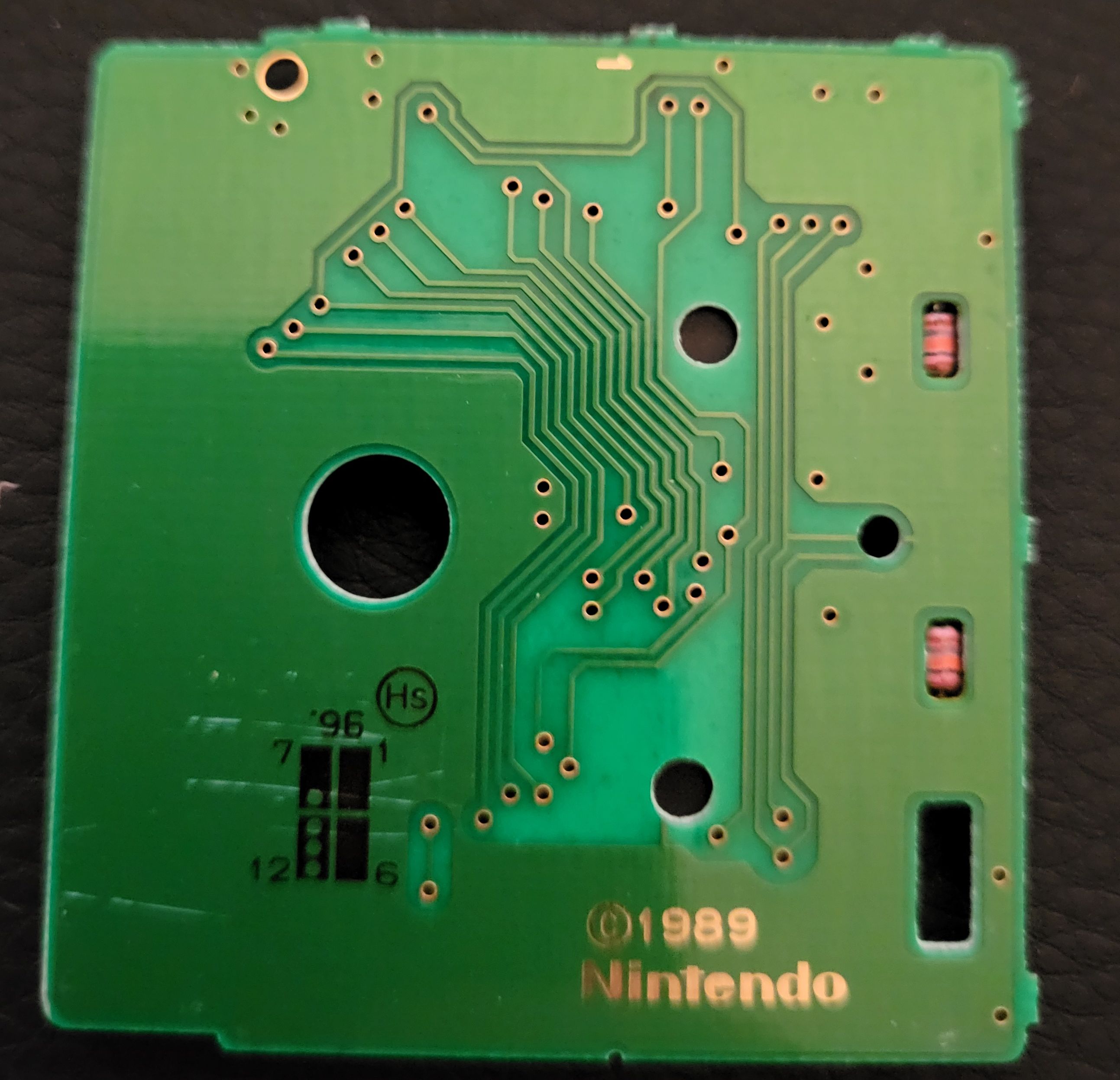 Power Rangers the Movie (Mighty Morphin) UKV-1 Back of the PCB