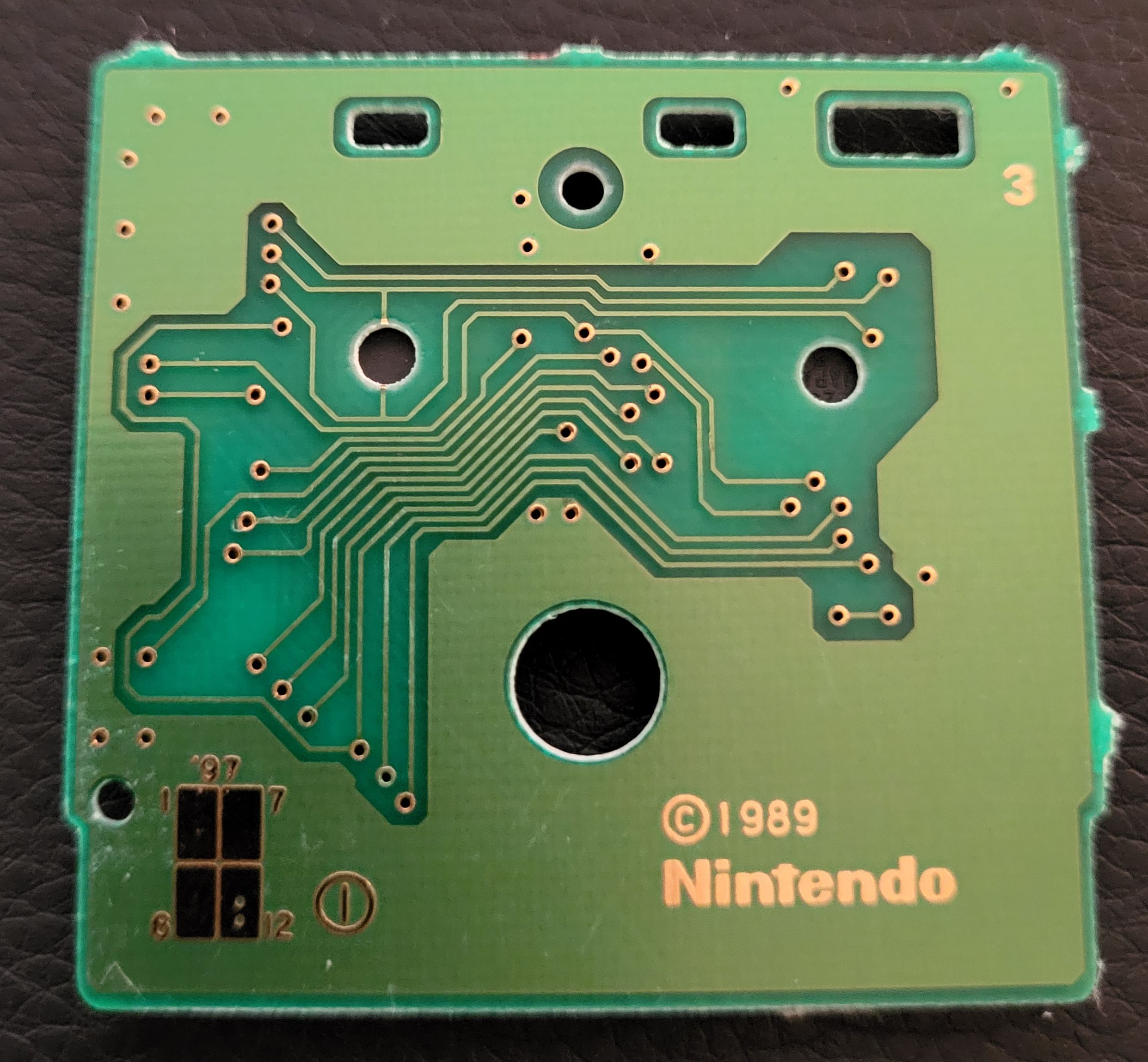 Mega Man Dr. Wily's Revenge USA-1 Back of the PCB