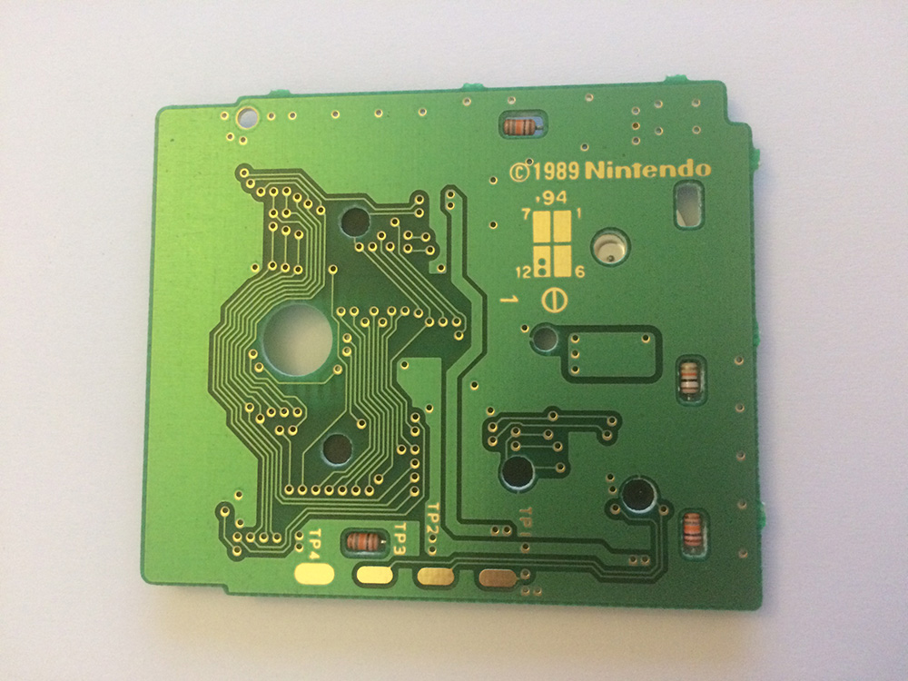 Super Mario Land 2: 6 Golden Coins  USA Back of the PCB