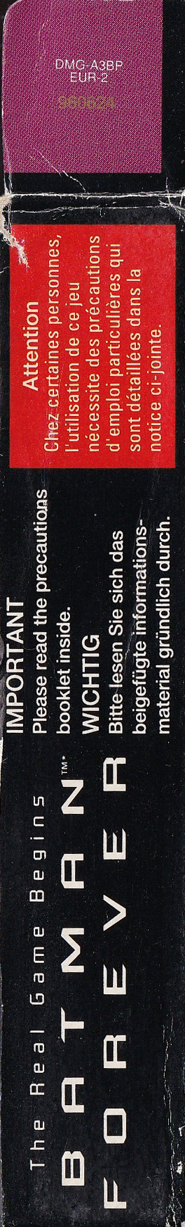 Batman Forever EUR-2 Box right side