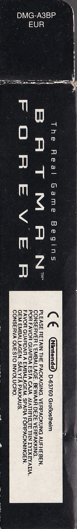 Batman Forever EUR Box right side