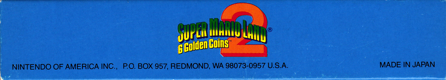 Super Mario Land 2: 6 Golden Coins  USA Box top